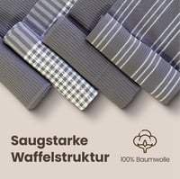 B-Bytes pamut konyhai törlőkendő szett 4 db, 45x65 cm, gofri mintás, antracit - Minimalist 4