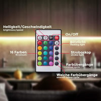 B.K.Licht 3m RGB LED szalag távirányítóval, öntapadós, színváltó fénysáv - 3 M Silicone Rgb 6