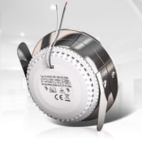B.K.Licht 6 kom. LED ugradbena kupaonska svjetiljka 230V 4,8W ultra tanka IP44 promjer rupe 60mm topla bijela mat nikal 75x30mm stropna svjetiljka 4