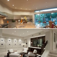 B.K.Licht 6 kom. LED ugradbena kupaonska svjetiljka 230V 4,8W ultra tanka IP44 promjer rupe 60mm topla bijela mat nikal 75x30mm stropna svjetiljka 7