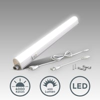 LED lišta B.K.Licht s vypínačom, neutrálne biele svetlo, rozšíriteľná, 87,3x2,2x3 cm, biela, osvetlenie pod kuchynskú linku 2