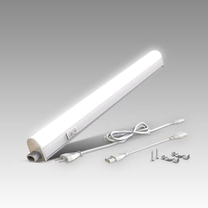B.K.Licht LED svjetlosna traka s prekidačem, neutralno bijelo svjetlo, proširiva, 87,3x2,2x3 cm, bijela, rasvjeta ispod kuhinjskih ormarića