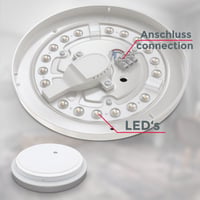 B.K.Licht LED stropna svjetiljka za kupaonicu – IP44, 12W, 1200 lm, neutralna bijela svjetlost, 29x7 cm, srebrna, za kuhinje i vlažne prostorije 7