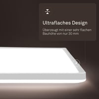 B.K.Licht LED stropné svietidlo s nepriamym svetlom, plochý panel, neutrálna biela, IP44, do kúpeľne, 58 x 20 x 3 cm 7