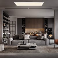 LED stropné svietidlo B.K.Licht s diaľkovým ovládaním, stmievateľné, nastaviteľná teplota bieleho svetla CCT, 24 W, 2200 lm, plochý dizajn, 100 x 25 x 6,3 cm, biele 3