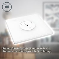 LED panel B.K.Licht 22W, stmievateľný, 42x42x2,9 cm, nepriame osvetlenie, s pamäťovou funkciou, 3000 lm, neutrálna biela, ploché stropné svietidlo 7