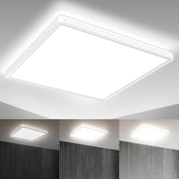 LED panel B.K.Licht 22W, stmievateľný, 42x42x2,9 cm, nepriame osvetlenie, s pamäťovou funkciou, 3000 lm, neutrálna biela, ploché stropné svietidlo 1