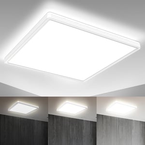 B.K.Licht LED panel 22W s mogućnošću prigušivanja 42x42x2,9 cm, neizravno svjetlo s memorijskom funkcijom, 3000 lm, neutralno bijela, ravna stropna svjetiljka