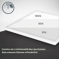 LED panel B.K.Licht 22W, stmievateľný, 42x42x2,9 cm, nepriame osvetlenie, s pamäťovou funkciou, 3000 lm, neutrálna biela, ploché stropné svietidlo 8