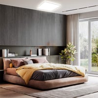 LED panel B.K.Licht 22W, stmievateľný, 42x42x2,9 cm, nepriame osvetlenie, s pamäťovou funkciou, 3000 lm, neutrálna biela, ploché stropné svietidlo 5