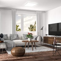 LED panel B.K.Licht 22W, stmievateľný, 42x42x2,9 cm, nepriame osvetlenie, s pamäťovou funkciou, 3000 lm, neutrálna biela, ploché stropné svietidlo 3