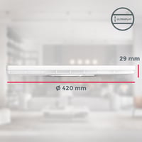 LED panel B.K.Licht 22W, stmievateľný, 42x42x2,9 cm, nepriame osvetlenie, s pamäťovou funkciou, 3000 lm, neutrálna biela, ploché stropné svietidlo 9