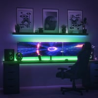 Banda LED B.K.Licht 10m cu telecomandă, culori RGB, reglabilă, bandă luminoasă autoadezivă pentru decorarea camerei și gaming, 1000x1x0,25 cm, alb 3