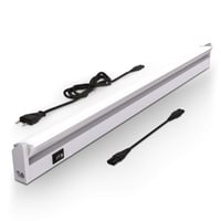 Bandă LED B.K.Licht cu întrerupător, temperatură de culoare reglabilă de la alb cald la alb neutru, extensibilă, iluminat sub dulapul de bucătărie, 54,7x6,1x2,4 cm, argintiu 1