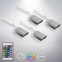 B.K.Licht LED Szekrénylámpa 4 Klipsszel, Távirányítóval, 16 Szín és 4 Program 6