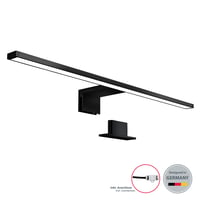 B.K.Licht LED osvetlenie zrkadla do kúpeľne – 60 cm, 8W, 4000K neutrálna biela, 780 lm, IP44, čierne, 2v1 upevnenie, osvetlenie skrinky 2