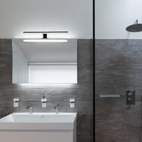 B.K.Licht LED osvetlenie zrkadla do kúpeľne – 60 cm, 8W, 4000K neutrálna biela, 780 lm, IP44, čierne, 2v1 upevnenie, osvetlenie skrinky 5