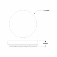 Plafonieră LED B·LED BARCELONA 18W cu senzor de sunet și crepuscular, IP44, Ø26 cm, alb neutru, pentru baie, bucătărie, exterior 8