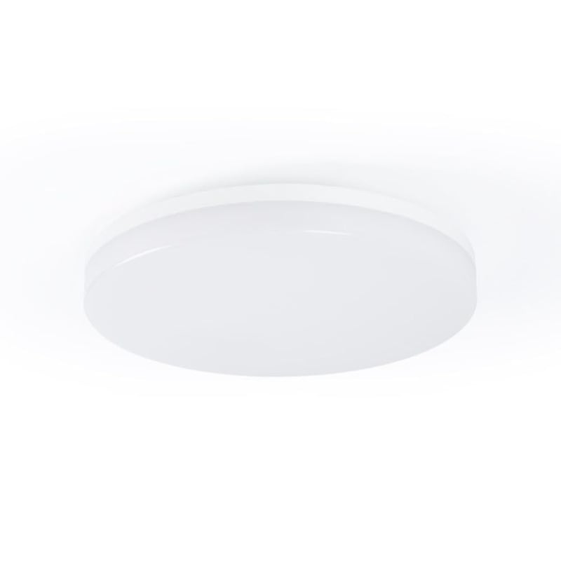 Plafonieră LED B·LED BARCELONA 18W cu senzor de sunet și crepuscular, IP44, Ø26 cm, alb neutru, pentru baie, bucătărie, exterior