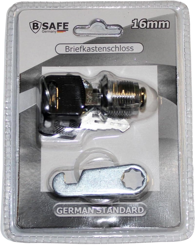 B Safe 16 mm Levélszekrény Zár Biztonsági Postaláda Lezáráshoz