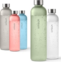 VINSUN Kulacs 650ml - Szivárgásmentes BPA-mentes Tritan Műanyag Ivópalack Szénsavas Italokhoz - Könnyű Sportpalack Túrázáshoz, Biciklizéshez 8