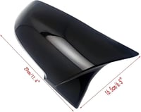 GSRECY Fényes Fekete Visszapillantó Tükör Borítás BMW F20 F21 F30 F36 X1 E84 Kompatibilis - M4 Stílusú Autó Külső Tuning Szett (2 db) 4