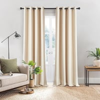 Topfinel Bézs Sötétítő Függöny 140x225 cm - Hőszigetelő, Fényáteresztést Gátló Függöny Ösennel 7