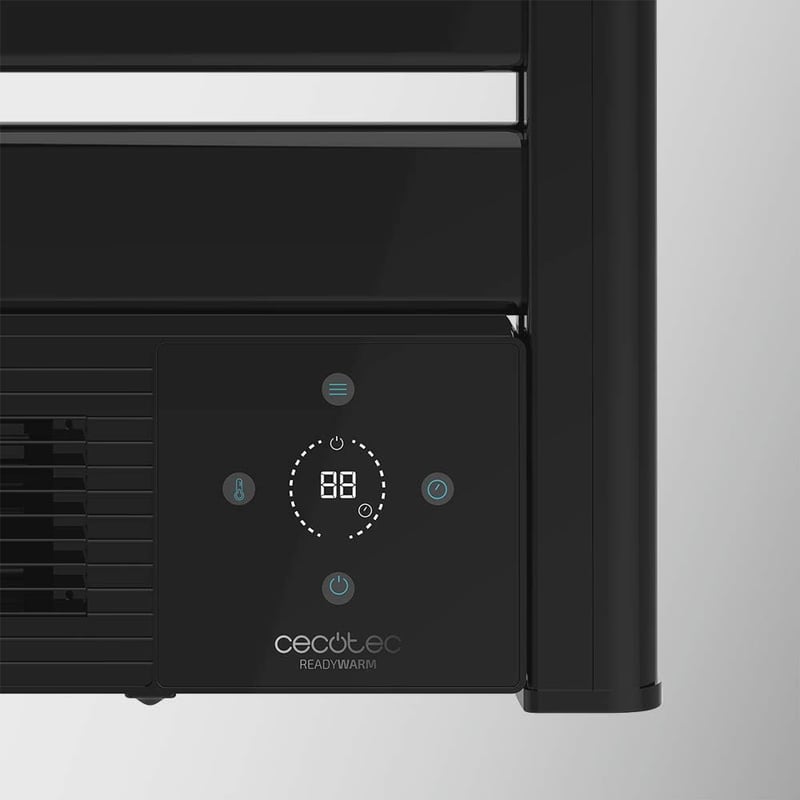 Cecotec Ready Warm 9790 Elektromos Fürdőszobai Törölközőszárító Radiátor 2000W - LED Kijelző, Távirányító, Időzítő, Állítható Hőmérséklet, 