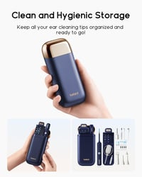 CAPMESSO 1920P HD WiFi Fülzsír Eltávolító Otoszkóp Kamerával - 360° Széles Látószögű Fültisztító Fény Funkcióval Fül/Orr/Nyak Vizsgálathoz F 7