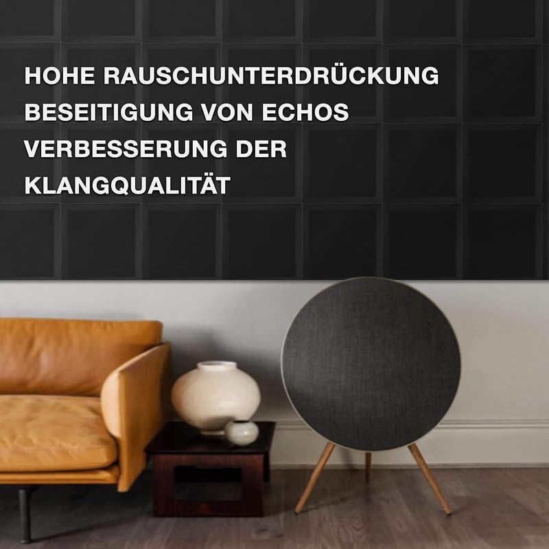 Fstop Labs 12db Akusztikai Habpanel - 2,5x30x30cm 3D Hangszigetelő Stúdiófalburkolat