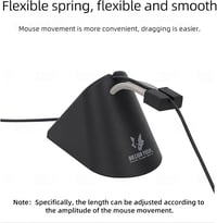Sisyphy Gamer Egér Bungee - Fekete, 260g, Vezetéktartó 4