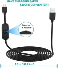 Raspberry Pi 3A Micro USB Töltő - 5V/3A EU Adapter, Fekete 3