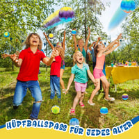 Astro Jump 6 db-os színes mini ugrálólabda szett - Bolygó mintás gumilabdák kül- és beltérre 7