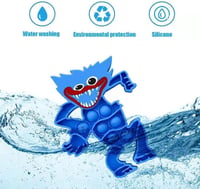 Kék Huggy Wuggy Pop It Antistressz Játék - Poppy Playtime Figura 4