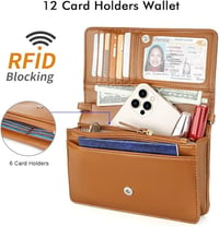 Női Mini Válltáska RFID Védelemmel és Mobiltelefon Tartóval 2