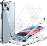 iPhone 14 Plus Védőcsomag: Ütésálló Tok és 2db Üvegfólia 1
