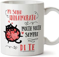 Macskás MUGFFINS bögre 350 ml - Olasz dizájn, cicabarátoknak 1