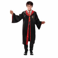 Kostým Harry Potter pre chlapcov – Oficiálny, veľkosť 9–11 rokov, čierno-červený čarodejnícky kostým — Bez čarovného prútika (stav: pozri 2. obrázok) 1