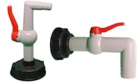 IBC tartály adapter DN40/50 golyós csappal, 32mm-es csatlakozóval - S60x6 esővízgyűjtőhöz 6