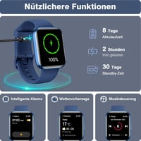 Fitpolo Okosóra Telefonhívás Funkcióval - 110+ Sportmód, 1.8" HD Érintőkijelző, Alexa, Pulzusmérő, Alvásfigyelő, IP68 Vízálló Fitness Tracke 8