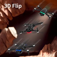 FAKJANK F417 Drón 1080P Kamerával, WiFi Átvitellel és Színes LED Lámpával - Kétkamerás Kezdő Drón Gyerekeknek, Kültéri RC Quadcopter Optikai 7