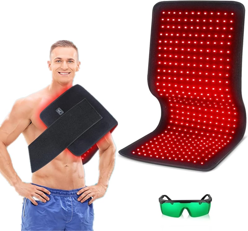 I-THERA-U 360 LED-es vörös fényterápiás lámpa, 660nm és 850nm, izomrelaxáló, fájdalomcsillapító