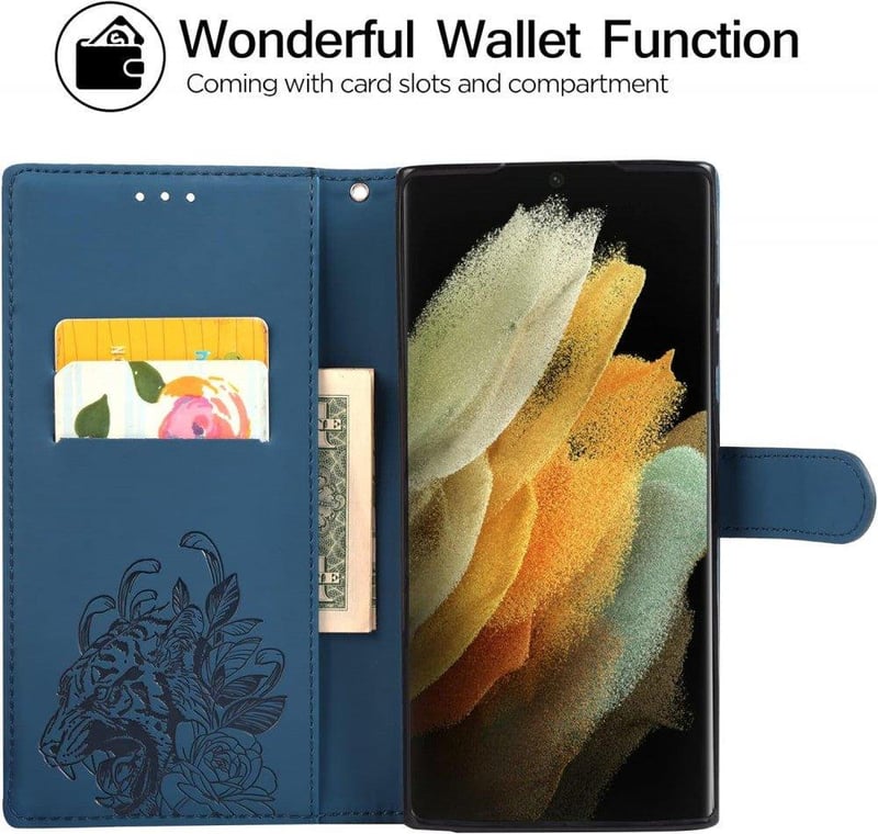 Samsung Galaxy S22 Plus 5G 2 az 1-ben Crossbody Pénztárca Tok Nyakpánttal