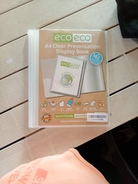 Prezentačná zložka eco-eco Eco098 A4, 40 priehľadných vreciek, 50 % recyklovaný materiál - malá trhlina (stav: pozri 2. obrázok) 3