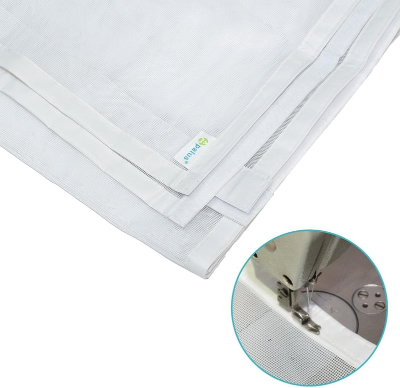 Apalus Prime Mágneses Szúnyogháló Ajtóra 100x210 cm - Átlátszó, Szakadásálló, Időjárásálló Rovarháló Erkélyajtóra Erős Mágnesekkel és 3,8 cm