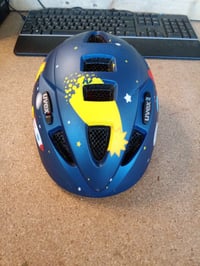 Cască de ciclism pentru copii Uvex Kid 2 CC - Dark Blue Rocket Matt - 46-52 cm - Suprafață zgâriată - Produs de prezentare (stare: vezi a 2-a imagine) 2