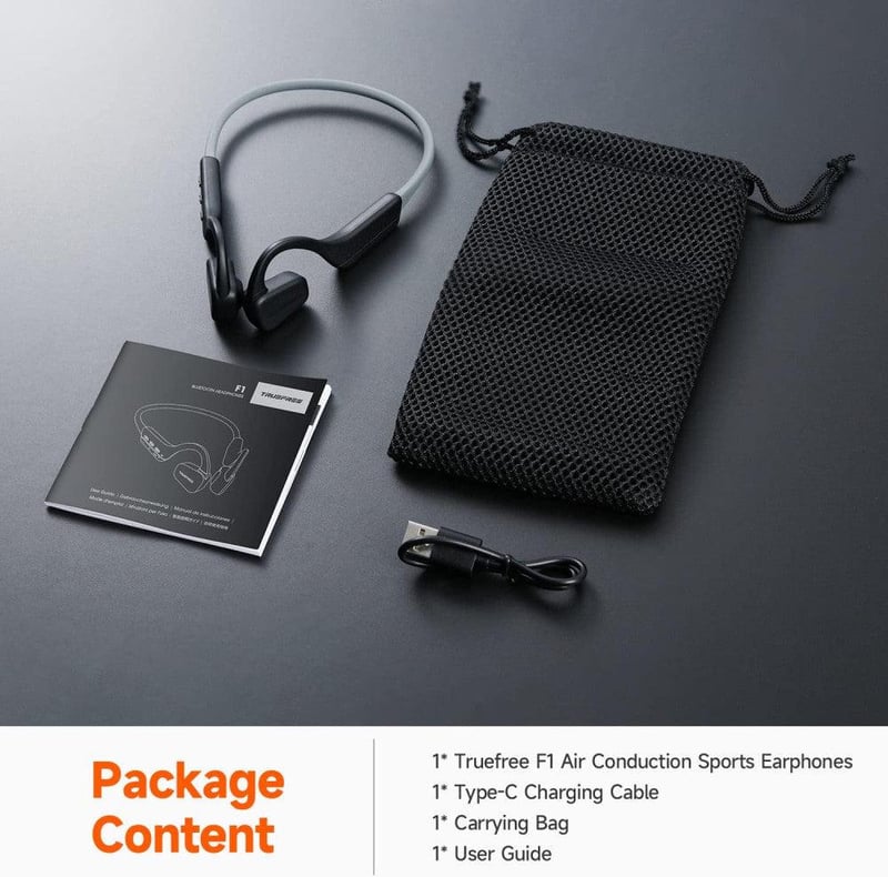 TrueFree F1 Nyitott fülű Bluetooth sport fülhallgató - Prémium vezeték nélküli