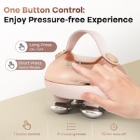 arboleaf Elektromos Fejmasszírozó Melegítő Funkcióval - IPX7 Vízálló Fejmasszázs Készülék 4 Fokozattal és Cserélhető Masszázsfejekkel - Rela 4