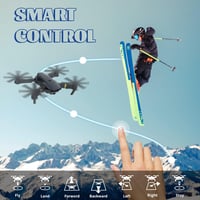 JEAOUSM E58 Összecsukható Drón 4K HD Kamerával - WiFi FPV Élő Videó, Magasságtartás, Kezdőknek, Gyerekeknek, Felnőtteknek, Alkalmazásvezérlé 4
