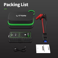 UTRAI 5000A autós indításrásegítő powerbank, LED lámpával és biztonsági kalapáccsal 8
